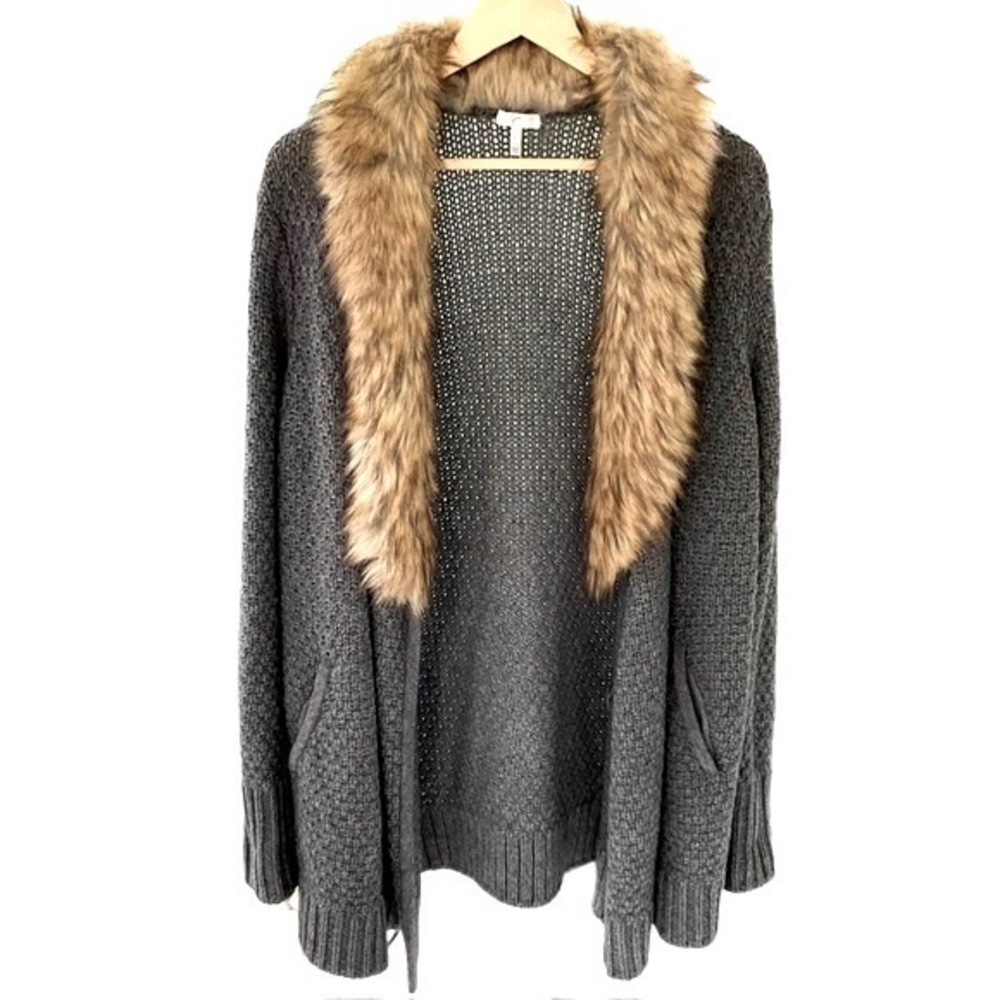 Joie - Jamilee C Faux Fur Open Cardigan Wool Yak
Cozy Oversized